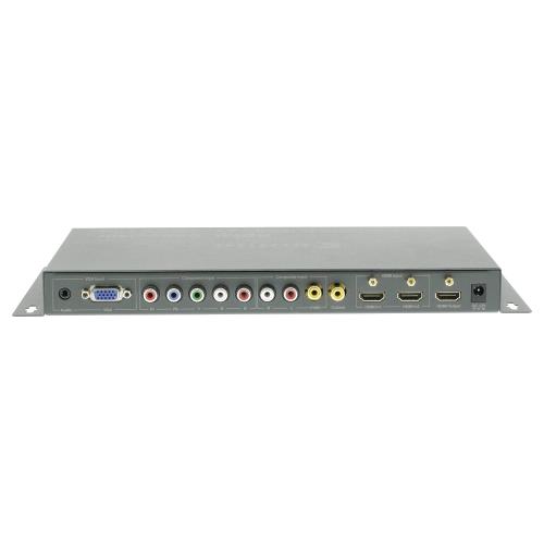 König KNVSW3425 5-poorts AV + HDMI-schakelaar composiet + component + VGA + 2x HDMI-ingang - HDMI-uitgang donkergrijs