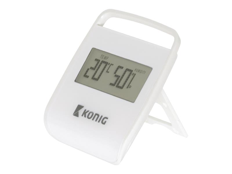 König KN-DTH10 Thermometer/Hygrometer voor Binnen Wit
