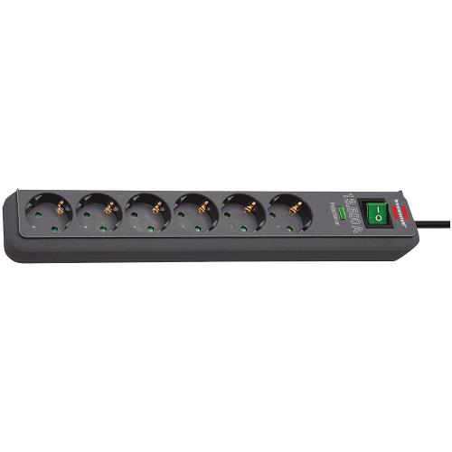 Brennenstuhl 1159710 Eco-Line 13.500A extension socket with surge protection 6-way