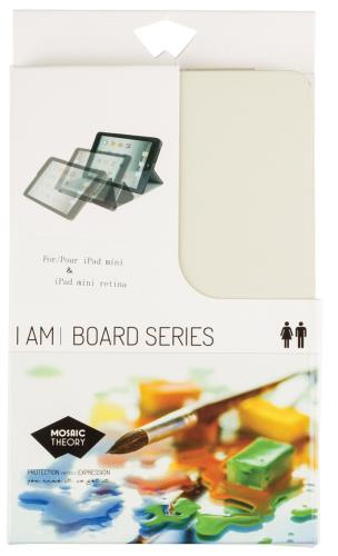 Mosaic Theory MTIA25-006WHT Tablethoes van kunstleer voor iPad mini retina en iPad mini wit
