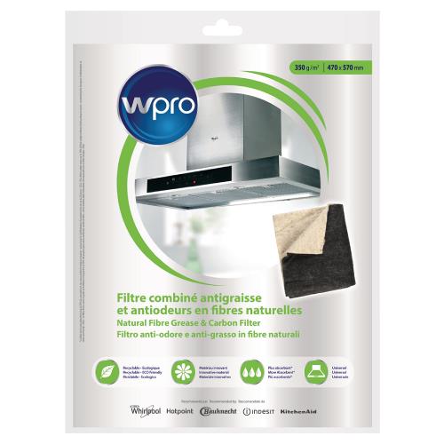 WPRO 484000008652 Cooker Hood Grease and Carbon Filter 57 cm x 47 cm