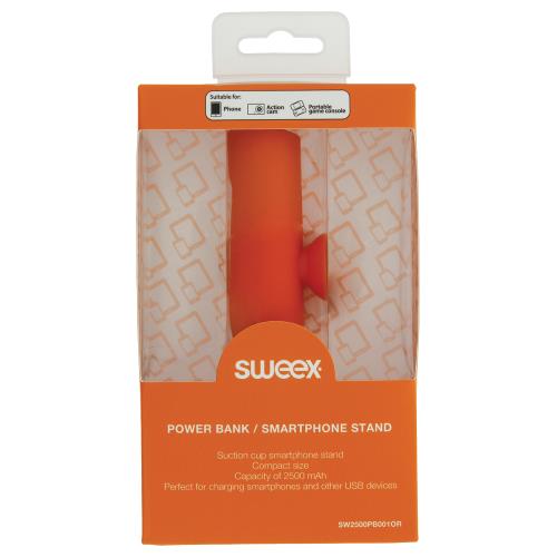 Sweex SW2500PB001OR Powerbank Smartphone-Standaard 2500 mAh Oranje