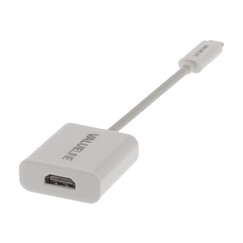 Valueline VLCP64650W02 Valueline adapterkabel USB 3.1 C male - HDMI&#153; female 0,15 m wit