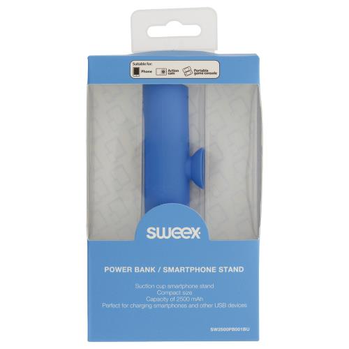 Sweex SW2500PB001BU Powerbank Smartphone-Standaard 2500 mAh Blauw