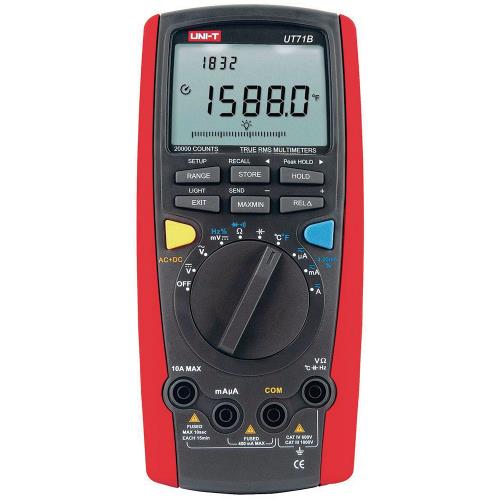 UNI-T UT71B. Digitale multimeter TRMS 20000 cijfers 1000 VAC 1000 VDC 10 ADC