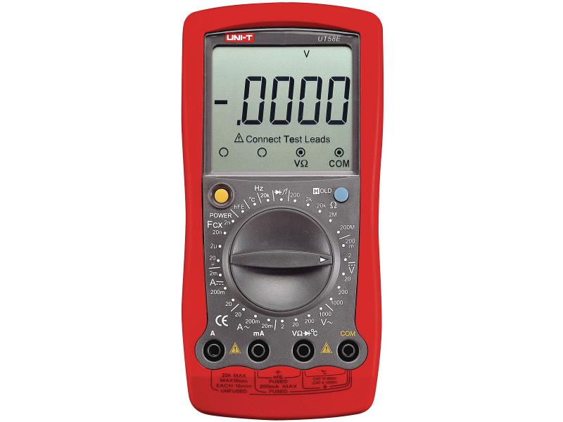 UNI-T UT58E Digitale multimeter RMS 19999 cijfers 1000 VAC 1000 VDC 20 ADC