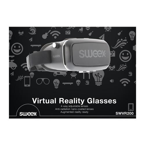 Sweex SWVR200 Sweex Virtual Reality-Bril 4-Voudig Verstelbare Lenzen