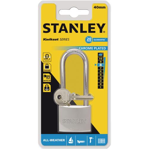 Stanley S742-016 Stanley Solid Brass Chrome Plated 40mm Long Shackle
