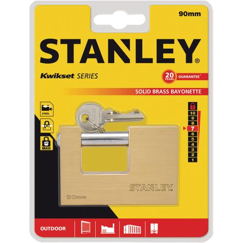 Stanley S742-027 Stanley Solid Brass Bayonette 90mm