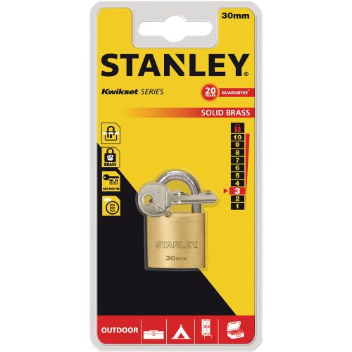 Stanley S742-030 Stanley Solid Brass 30mm Std. Shackle