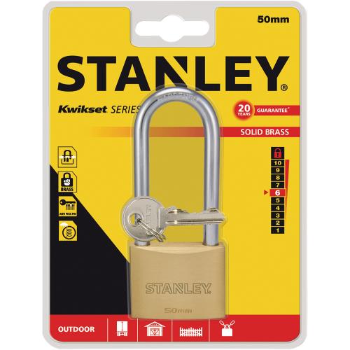 Stanley S742-044 Stanley Solid Brass 50mm long Shackle
