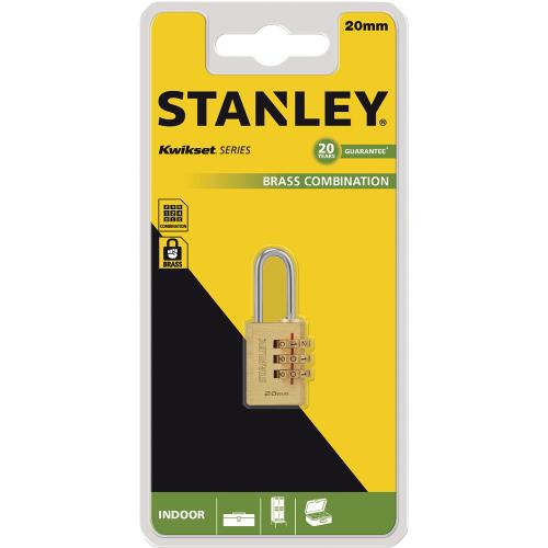 Stanley S742-050 Stanley Brass Combination 3 Digit 20mm