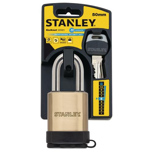 Stanley S742-002 Stanley 24/7 Solid Brass 50mm Std. Shackle