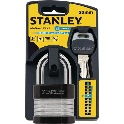 Stanley S742-005 Stanley 24/7 Laminated 50mm Std. Shackle