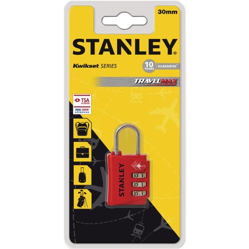 Stanley S742-055 Stanley 3 Digit red 30mm Zinc Security Indicator