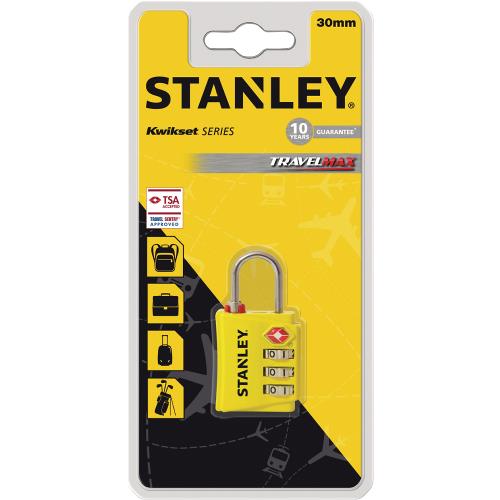 Stanley S742-056 Stanley 3 Digit yellow 30mm Zinc Security Indicator