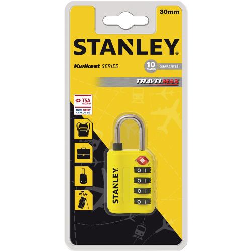 Stanley S742-059 Stanley 4 Digit yellow 30mm Zinc