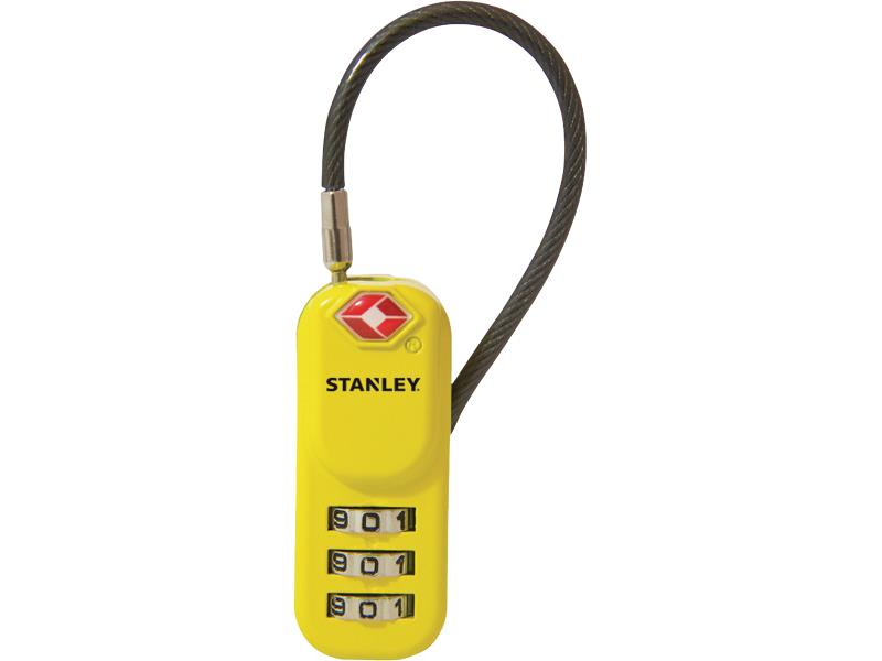Stanley S742-061 Stanley 3 Digit yellow 20mm Zinc Vinyl Steel Cable