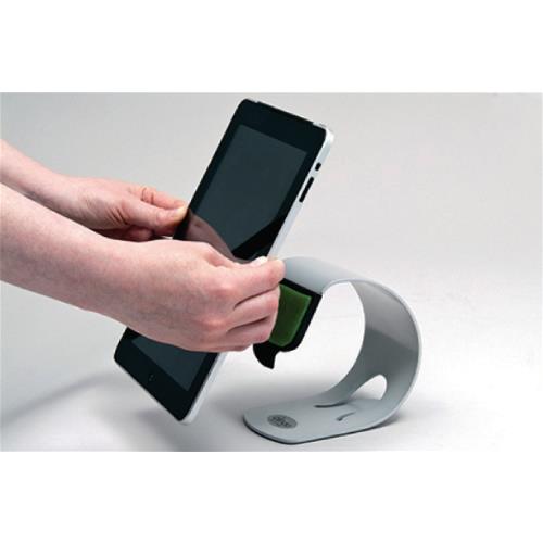 Clingo ACCCLI00015B Smartphone Stand Universal Aluminium Wit / Groen