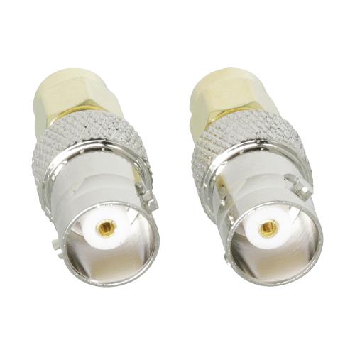 Valueline VLSP02961A SMA adapter SMA male - BNC female goud/zilver 2 st