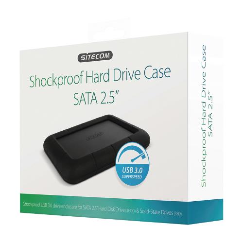 Sitecom MD-396 USB 3.0 Shockproof Hard Drive Case SATA 2.5