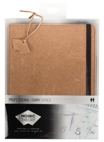 Mosaic Theory MTPR20-001SND Tablethoes van kunstleer voor iPad 2/3/4 bruin