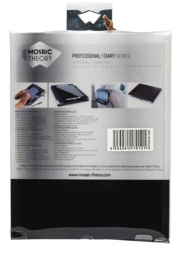 Mosaic Theory MTPR20-001SND Tablethoes van kunstleer voor iPad 2/3/4 bruin