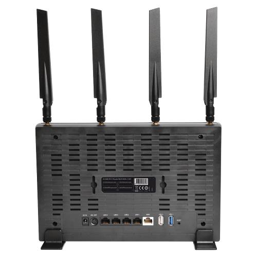 Sitecom WLR-9500 Draadloze Router AC2600 Gigabit / Wi-Fi Zwart / Antraciet