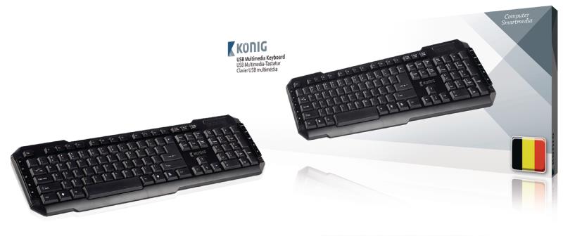 König CSKBMU100BE USB multimedia keyboard