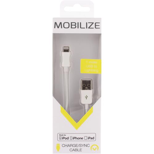 Mobilize MOB-21211 Data en Oplaadkabel Apple Lightning - USB A Male 1.00 m Wit