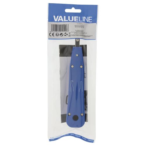 Valueline VLCP89555L LSA punchdown tool voor LSA krone en strips blauw
