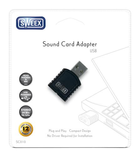 Sweex SC010V2 Sweex Geluidskaart USB