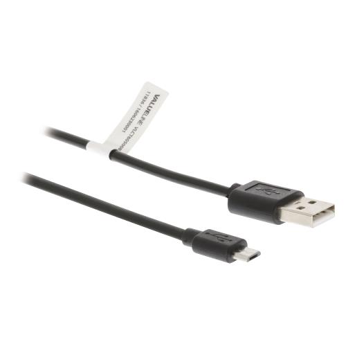 Valueline VLCT60500B10 USB 2.0 USB A male - USB micro B male kabel 1,00 m zwart