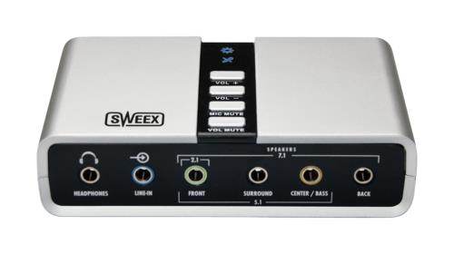 Sweex SC016 Sweex 7.1 Externe USB-geluidskaart