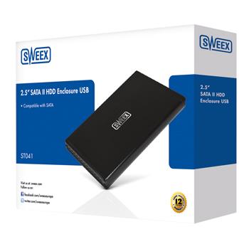 Sweex ST041 Sweex 2,5" SATA II HDD-behuizing USB