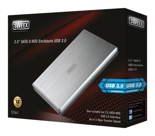 Sweex ST061 Sweex 2,5" SATA II HDD-behuizing USB 3.0