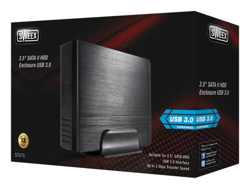 Sweex ST070 Sweex 3,5" SATA II HDD-behuizing USB 3.0
