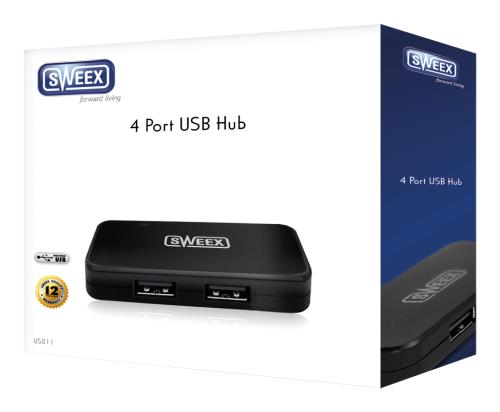 Sweex US011 Sweex 4-poorts USB-hub
