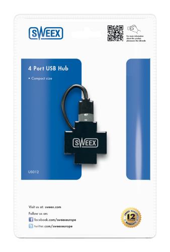 Sweex US012 Sweex 4-poorts USB-hub