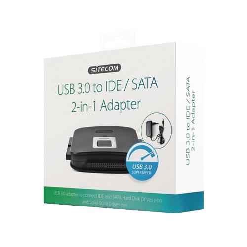 Sitecom CN-334 Hard Disk Adapter USB 3.0 Zwart