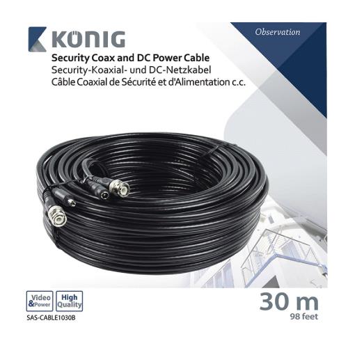 König SAS-CABLE1030B CCTV Cable