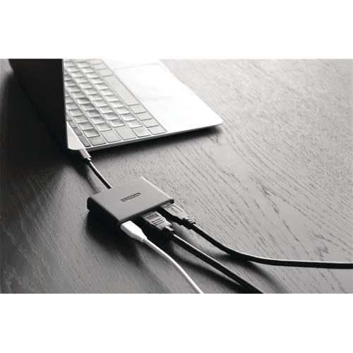 Sitecom CN-365 USB 3.1 Adapter USB-C Male - USB A Female / USB-C Female / HDMI-Uitgang Zwart