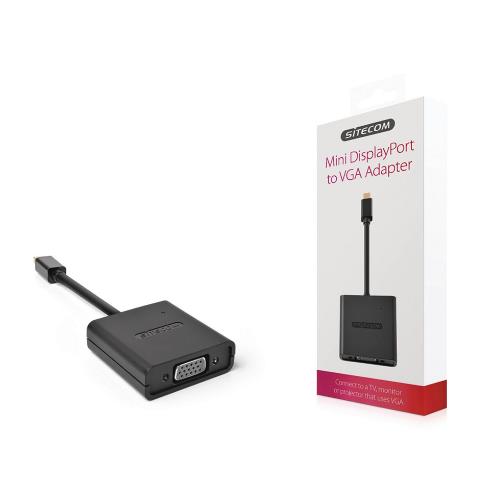 Sitecom CN-345 Mini DisplayPort Adapter Mini-DisplayPort - VGA Female 15-Pins Zwart