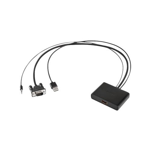 Sitecom CN-352 High Speed HDMI Adapter VGA Male+ 3.5 mm Male / USB A Male - HDMI-Uitgang Zwart