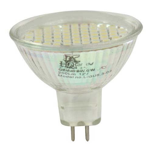 HQ L-GU53-02 LED Lamp GU5.3 MR16 3 W 200 lm 5500 K