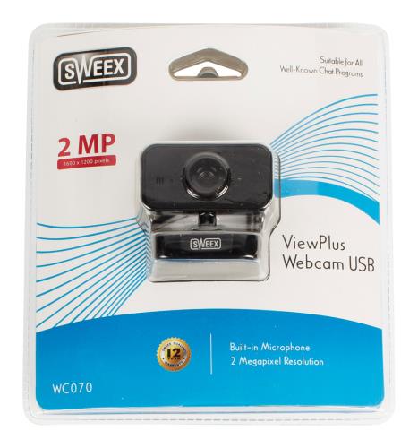 Sweex WC070 Sweex ViewPlus webcam USB zwart
