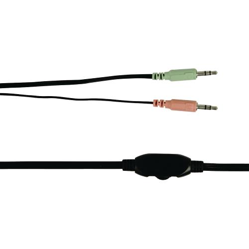 basicXL BXL-HEADSET1PI Headset On-Ear 2x 3.5 mm Bedraad Ingebouwde Microfoon Roze