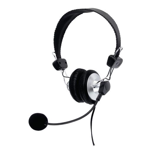 König CMP-HEADSET120 Headset On-Ear 2x 3.5 mm Bedraad Ingebouwde Microfoon Zwart