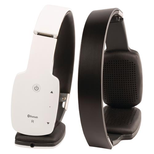 König CSBTHS100WH Headset On-Ear Bluetooth Ingebouwde Microfoon Wit
