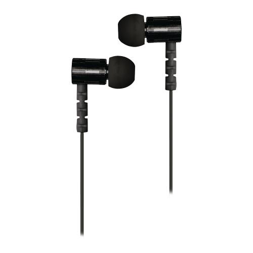 König CSHSIEF100BL Headset Platte Kabel In-Ear 3.5 mm Bedraad Ingebouwde Microfoon Zwart